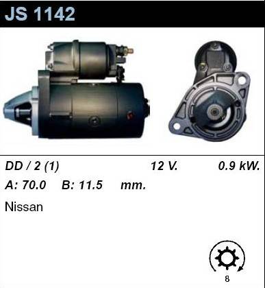 Новое поступление запчастей. Стартер JS1142 (WAI)