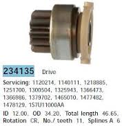 Большой выбор запчастей. Бендикс стартера 234135