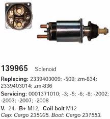 На складе  наличии Втягивающее реле стартера 139965