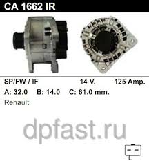 Запчасти со склада. Генератор CA1662IR