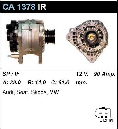 Новое поступление. Генератор CGCA1378IR (HC)