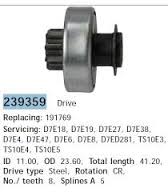 Новое поступление запчастей. Бендикс стартера 239359